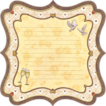 Бумага для скрапбукинга Mr.Painter PSF (190)019 Свадьба