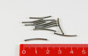 бусины металлические трубочки