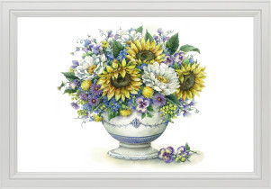 " ФРЕЯ" Пазл 2000 элемент. PZL- 2000/ 09 Букет с подсолнухами