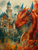 " ФРЕЯ" PZLD- 009 Пазл деревянный " Век дракона" 500 элемент. 