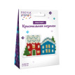 Кристальная ( алмазная) мозаика  " ФРЕЯ" ALVM- 033 магнит " Зимние домики" 9 х 5. 5 см