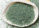 Бисер Япония MIYUKI Seed Beads 15/0 5г 0277 кристалл радужный лаймовая линия внутри