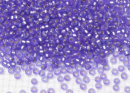 Бисер Япония MIYUKI Seed Beads 15/0 5г 1654 окрашенный фиолетовый полуматовый серебряная линия внутри